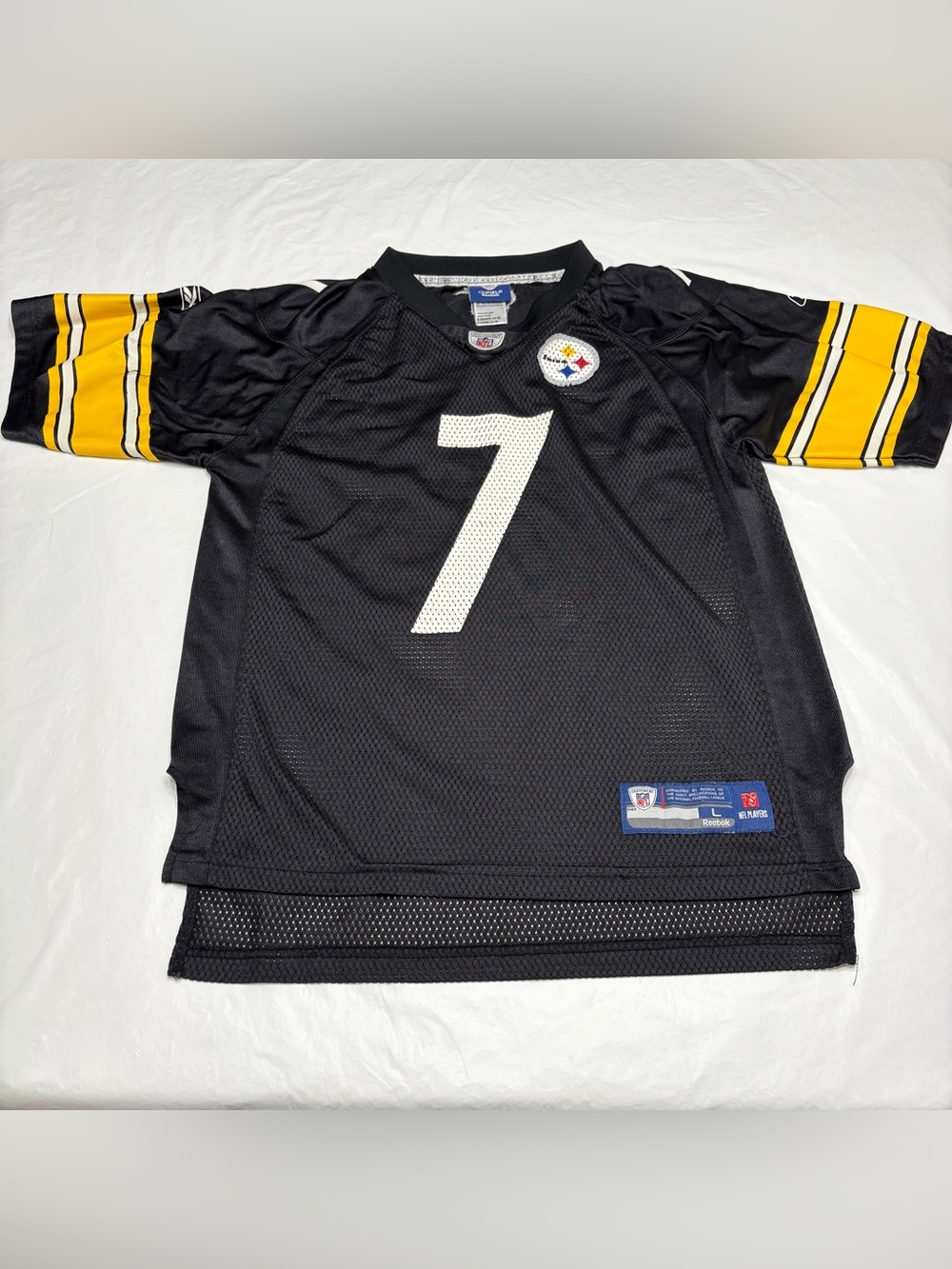 Pittsburgh Steelers Ben Roethlisberger Reebok NFL Jersey Youth Boys Large 14/16